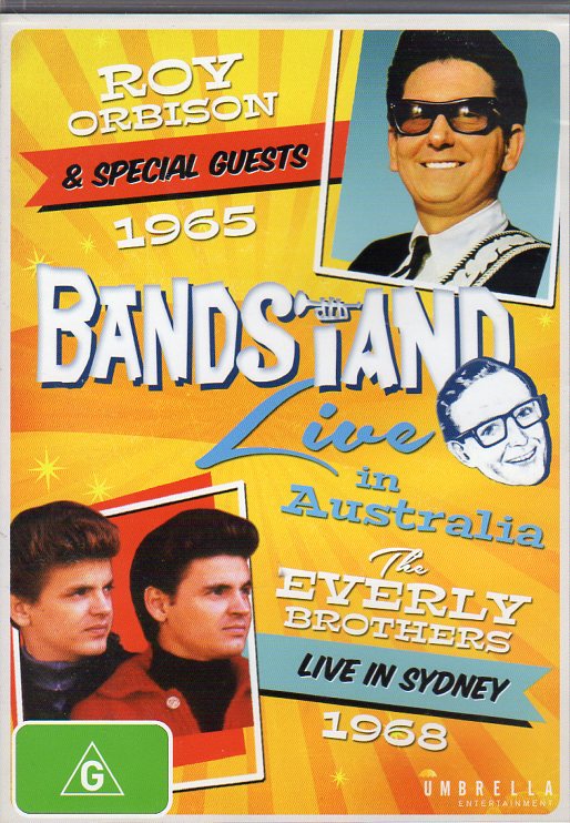 Cat. No. DVD 1222: BANDSTAND LIVE IN AUSTRALIA WITH ROY ORBISON & THE EVERLY BROS. PLUS GUESTS: 1965 & 1968. UMBRELLA DAVID 2979.
