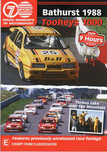 Cat. No. DVDS 1076: 1988 BATHURST TOOHEYS 1000. CHEVRON BHE7884.
