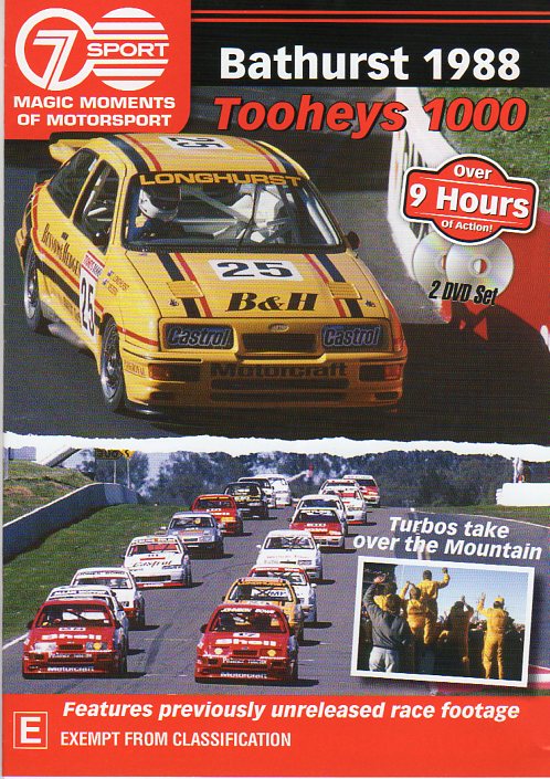 Cat. No. DVDS 1076: 1988 BATHURST TOOHEYS 1000. CHEVRON BHE7884.