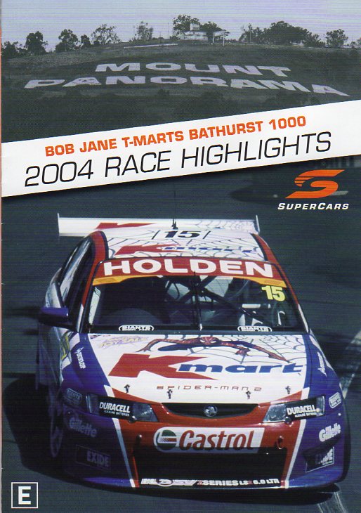 Cat. No. DVDS 1031: 2004 BATHURST BOB JANE T-MARTS 1000 HIGHLIGHTS. CHEVRON7955.