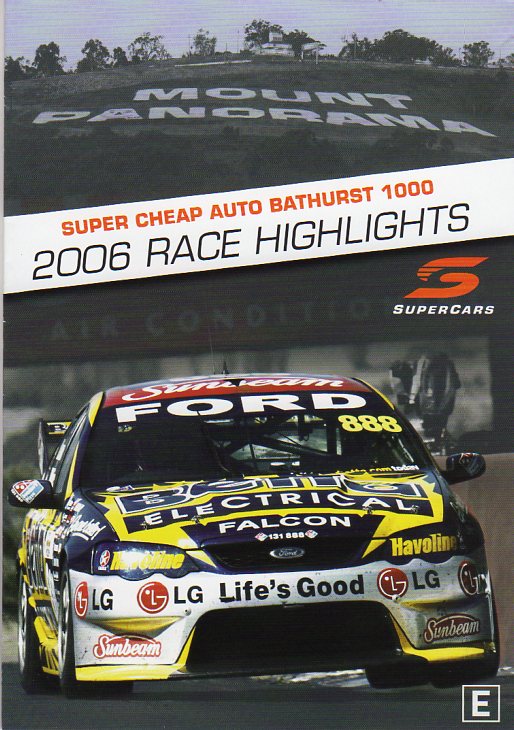 Cat. No. DVDS 1033: 2006 BATHURST SUPERCHEAP AUTOS 1000 HIGHLIGHTS. CHEVRON BHE7957.