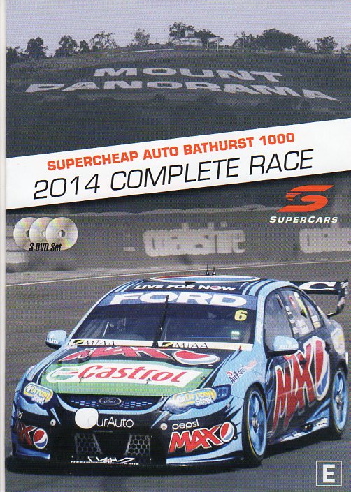 Cat. No. DVDS 1108: 2014 BATHURST SUPERCHEAP AUTO 1000 ~ THE COMPLETE RACE. CHEVRON BHE8188.