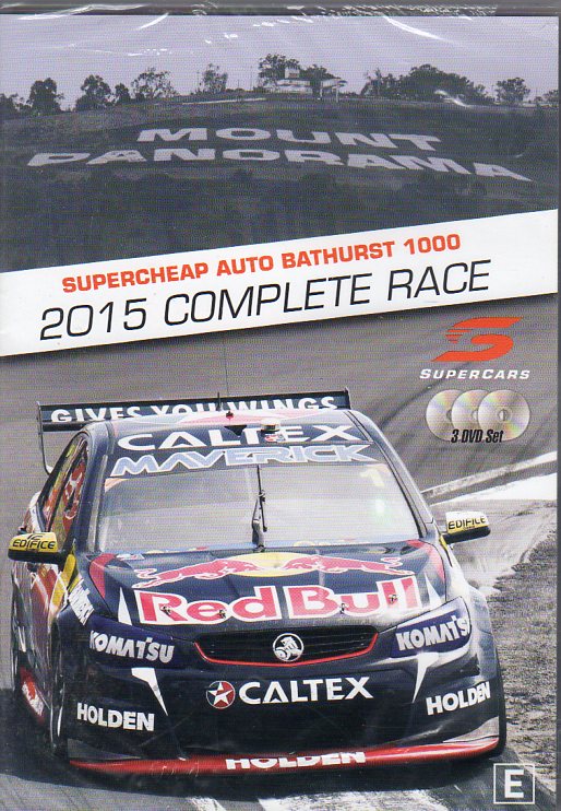Cat. No. DVDS 1140: 2015 BATHURST SUPERCHEAP AUTO 1000 - THE COMPLETE RACE. CHEVRON BHE8189