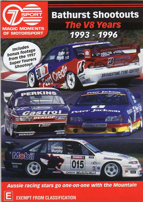 Cat. No. DVDS 1013: BATHURST SHOOTOUTS - THE V8 YEARS: 1993-1996. CHEVRON MARKETING BHE 7683.
