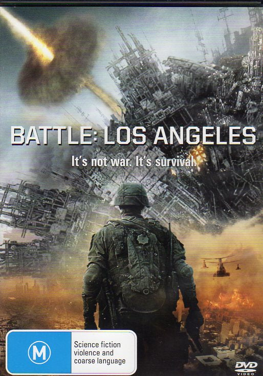 Cat. No. DVDM 1197: BATTLE - LOS ANGELES ~ AARON ECKHART / MICHELLE RODRIGUEZ. SONY D69384.