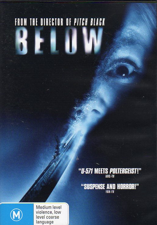 Cat. No. DVDM 1198: BELOW ~ MATT DAVIS / BRUCE GREENWOOD / OLIVIA WILLIAMS / HOLT McCALLANY / SCOTT FOLEY. MIRAMAX C-114904-9.