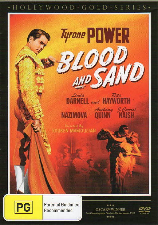 Cat. No. DVDM 1361: BLOOD AND SAND ~ TYRONE POWER / RITA HAYWORTH / ANTHONY QUINN. 2OTH CENTURY FOX / SHOCK VEGE153.