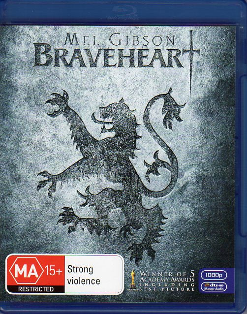 Cat. No. DVDMBR 1132: BRAVEHEART ~ MEL GIBSON / CATHERINE McCORMACK / PATRICK McGOOHAN. 20TH CENTURY FOX 94710SBO.