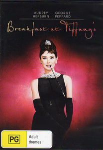 Cat. No. DVDM 1149: BREAKFAST AT TIFFANY'S ~ AUDREY HEPBURN / GEORGE PEPPARD / PATRICIA NEAL / BUDDY EBSEN / MARTIN BALSAM / MICKEY ROONEY. PARAMOUNT DVD 8026.