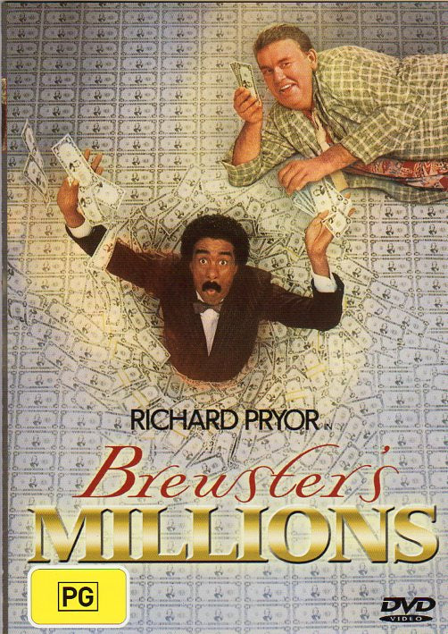 Cat. No. DVDM 1009: BREWSTER'S MILLIONS ~ RICHARD PRYOR / JOHN CANDY. UNIVERSAL UNI1015.