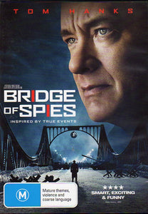 Cat. No. DVDM 1173: BRIDGE OF SPIES ~ TOM HANKS / AMY RYAN / MARK RYLANCE / SEBASTIAN KOCH / ALAN ALDA. 20TH CENTURY FOX 64746SDG.