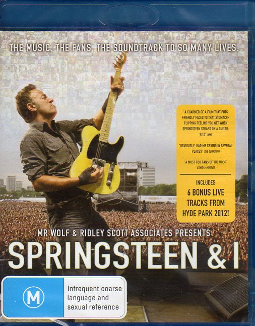 Cat. No. DVDBR 1440: BRUCE SPRINGSTEEN ~ SPRINGSTEEN & I. EAGLE VISION / SHOCK KAL3420.