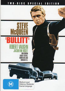 Cat. No. DVDM 1385: BULLITT ~ STEVE McQUEEN / ROBERT VAUGHAN / JACQUELINE BISSET / ROBERT DUVALL. WARNER BROS. 70594.