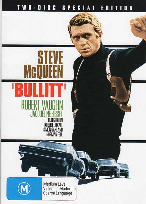 Cat. No. DVDM 1385: BULLITT ~ STEVE McQUEEN / ROBERT VAUGHAN / JACQUELINE BISSET / ROBERT DUVALL. WARNER BROS. 70594.
