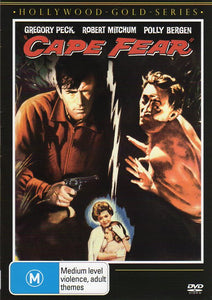 Cat. No. DVDM 1701: CAPE FEAR ~ GREGORY PECK / ROBERT MITCHUM / POLLY BERGEN. UNIVERSAL / SHOCK KAL4944.