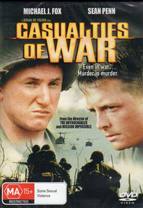 Cat. No. DVDM 1901: CASUALTIES OF WAR ~ MICHAEL J. FOX / SEAN PENN. COLUMBIA / SONY J1774.