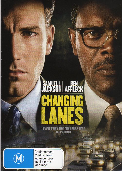 Cat. No. DVDM 1657: CHANGING LANES ~ SAMUEL L. JACKSON / BEN AFFLECK. PARAMOUNT PAR1024.