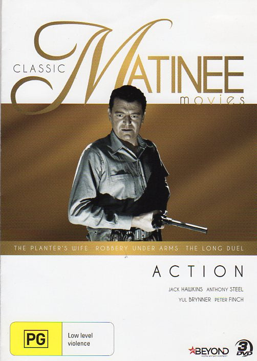 Cat. No. DVDM 1718: CLASSIC MATINEE MOVIES - ACTION MOVIES STARRING VARIOUS ACTORS. ITV / BEYOND BHE7159.