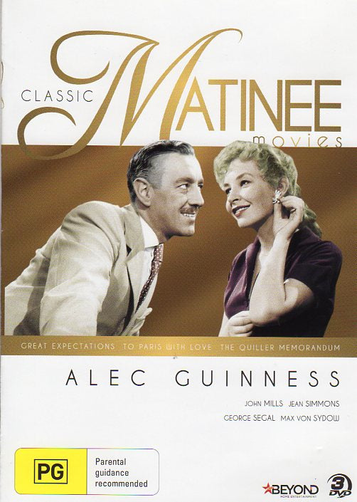 Cat. No. DVDM 1716: CLASSIC MATINEE MOVIES ~ ALEC GUINNESS PLUS VARIOUS ACTORS. ITV / BEYOND BHE7155.