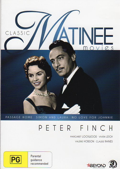 Cat. No. DVDM 1720: CLASSIC MATINEE MOVIES ~ PETER FINCH PLUS VAROUS ACTORS. ITV / BEYOND BHE7162.