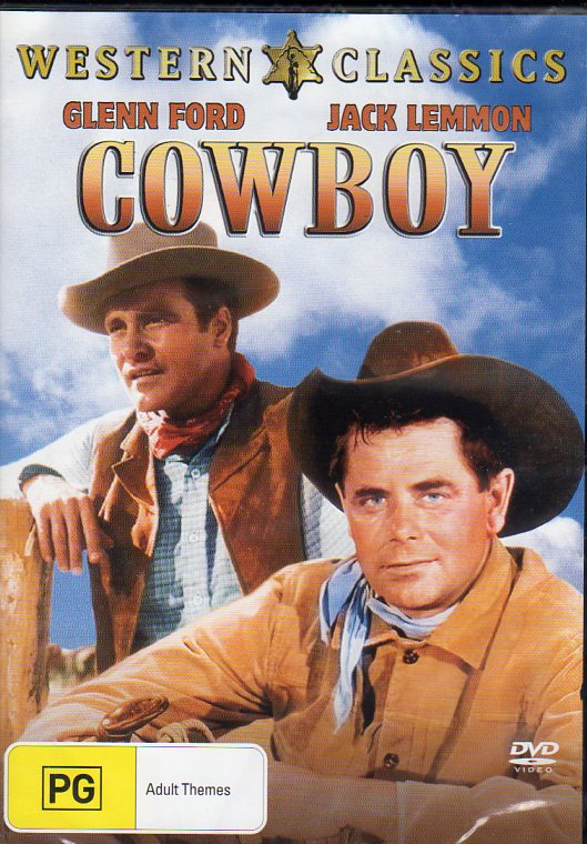 Cat. No. DVDM 1649: COWBOY ~ GLENN FORD / JACK LEMMON / ANNA KASHFI. COLUMBIA / SONY J1897.