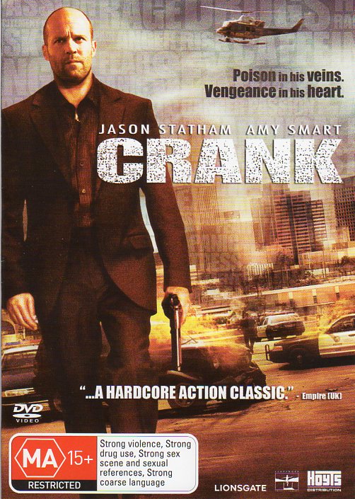 Cat. No. DVDM 1442: CRANK ~ JASON STATHAM / AMY SMART / DWIGHT YOAKAM. SONY / LIONSGATE D47520,