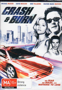 Cat. No. DVDM 1775: CRASH & BURN ~ MICHAEL MADSON / DAVID MOSCOW / ERIK PALLADINO / HEATHER MARIE MARSDEN. PARAMUNT / RHI ENT. DVD7376.
