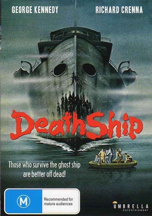 Cat. No. DVDM 1419: DEATHSHIP ~ GEORGE KENNEDY / RICHARD CRENNA / SALLY ANN HOWES. TVA FIMS / UMBRELLA DAVID3072.