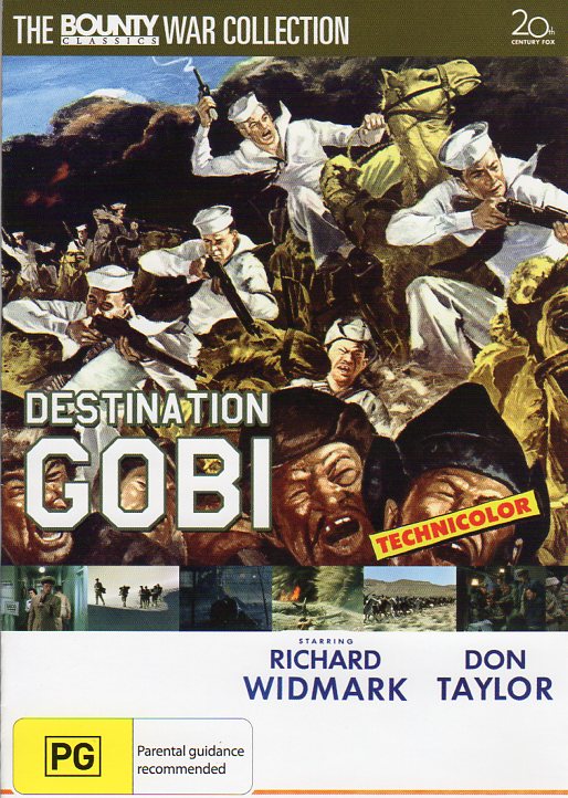 Cat. No. DVDM 1418: DESTINATION GOBI ~ RICHARD WIDMARK / DON TAYLOR / MARTIN MILNER. 20TH CENTURY FOX / BOUNTY BF226.