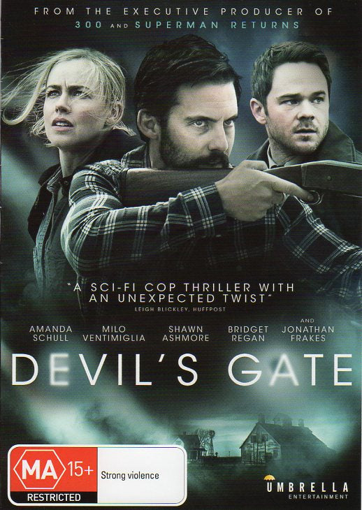Cat. No. DVDM 1475: DEVIL'S GATE ~ AMANDA SCHULL / MILO VENTIMIGLIA / SHAWN ASHMORE. UMBRELLA DAVID 3921.