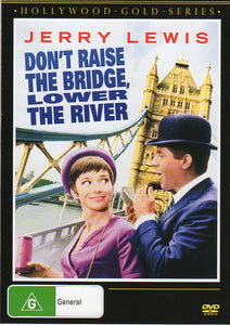 Cat. No. DVDM 1699: DON'T RAISE THE BRIDGE, LOWER THE RIVER ~ JERRY LEWIS / JACQUELINE PEARCE / TERRY THOMAS. COLUMBIA / SHOCK KAL 5079.
