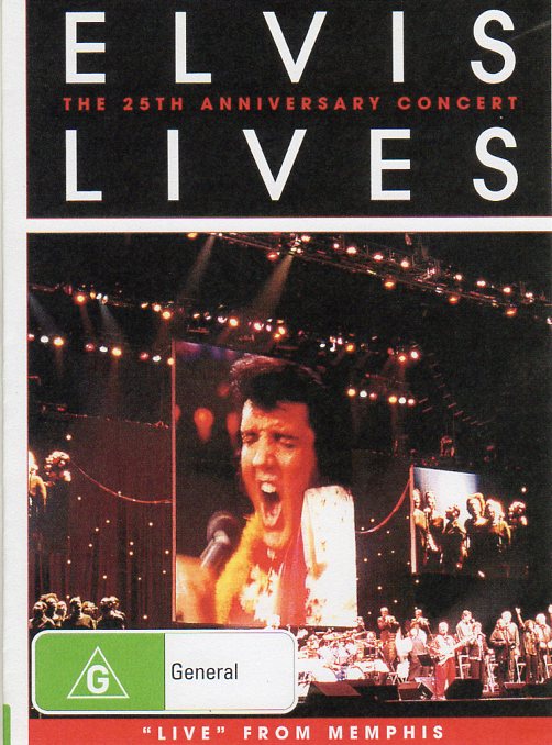 Cat. No. DVD 1369: ELVIS PRESLEY ~ ELVIS LIVES - THE 25TH ANNIVERSARY CONCERT. COMING HOME MUSIC 6178 8 44761 9 9.