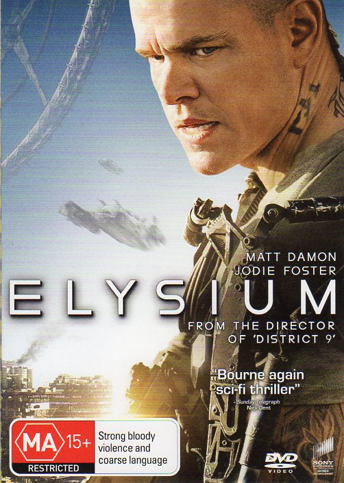 Cat. No. DVDM 1010: ELYSIUM ~ MATT DAMON / JODIE FOSTER. UNIVERSAL / SONY 83296.