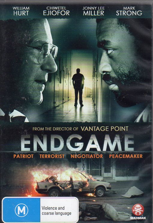 Cat. No. DVDM 1816: ENDGAME ~ WILLIAM HURT / CHIWETEL EJIOFOR / JOHNNY LEE MILLER. DAYBREAK / MADMAN MMA8019.