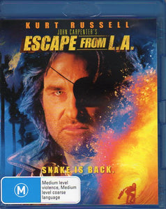 Cat. No. DVDMBR 1534: ESCAPE FROM L.A. ~ KURT RUSSELL / STACY KEACH / PETER FONDA. PARAMOUNT AUPBD 4305.