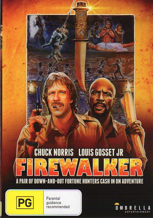Cat. No. DVDM 1613: FIREWALKER ~ CHUCK NORRIS / LOUIS GOSSET JR / MELODY ANDERSON. MGM / UMBRELLA DAVID 3333.