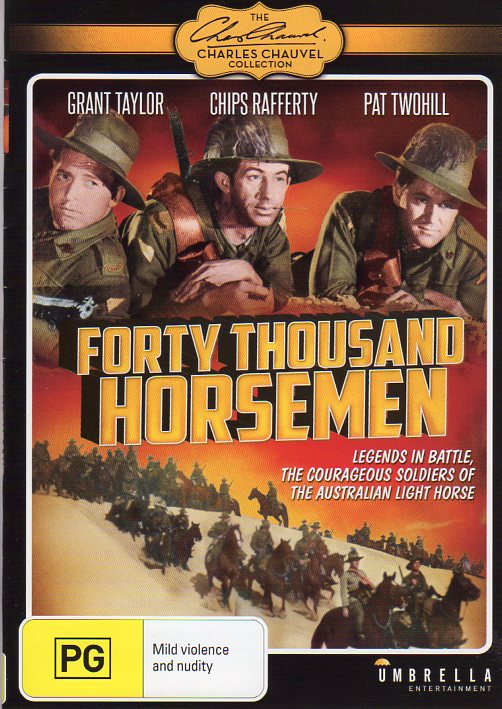 Cat. No. DVDM 1473: FORTY THOUSAND HORSEMEN ~ GRANT TAYLOR / CHIPS RAFFERTY / PAT TWOHILL. UMBRELLA DAVID3075.