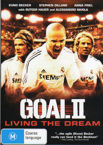 Cat. No. DVDS 1025: GOAL 11 - LIVING THE DREAM ~ KUNO BECKER / STEPHEN DILLANE / RUTGER HAUER. REEL DVD C-113439-9.