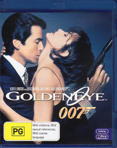 Cat. No. DVDMBR 1406: GOLDEN EYE ~ PIERCE BROSNAN / SEAN BEAN / IZOBELLA SCORUPO / JOE DON BAKER. 20TH CENTURY FOX 1850SBO.