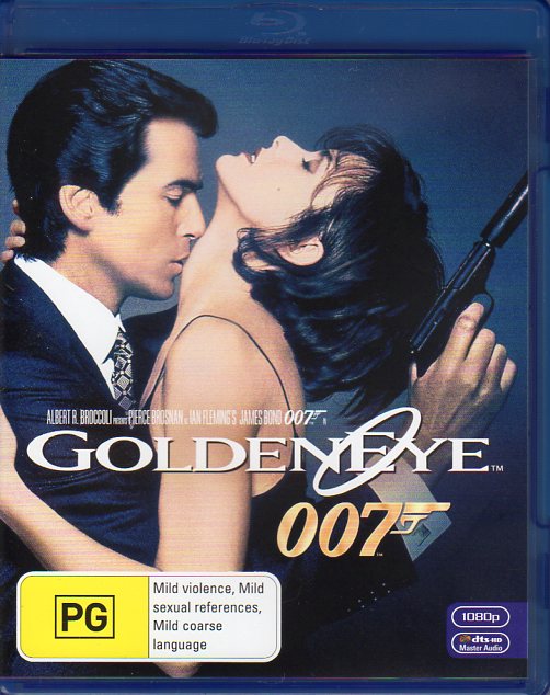 Cat. No. DVDMBR 1406: GOLDEN EYE ~ PIERCE BROSNAN / SEAN BEAN / IZOBELLA SCORUPO / JOE DON BAKER. 20TH CENTURY FOX 1850SBO.