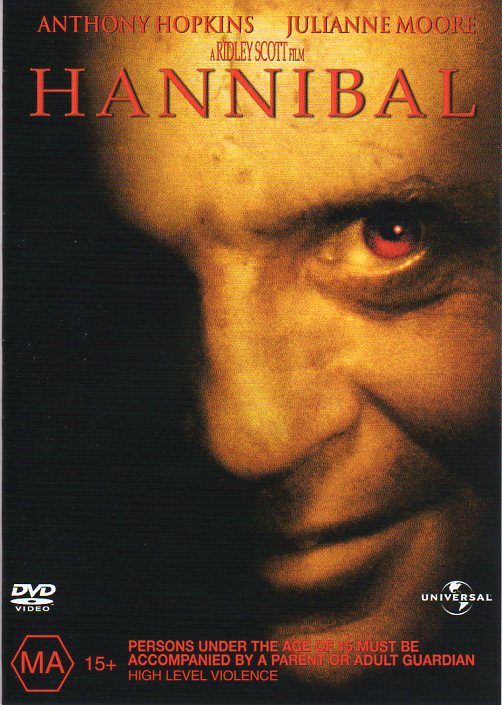 Cat. No. DVDM 1465: HANNIBAL ~ ANTHONY HOPKINS / JULIANNA MOORE / RAY LIOTTA. UNIVERSAL 8233078.