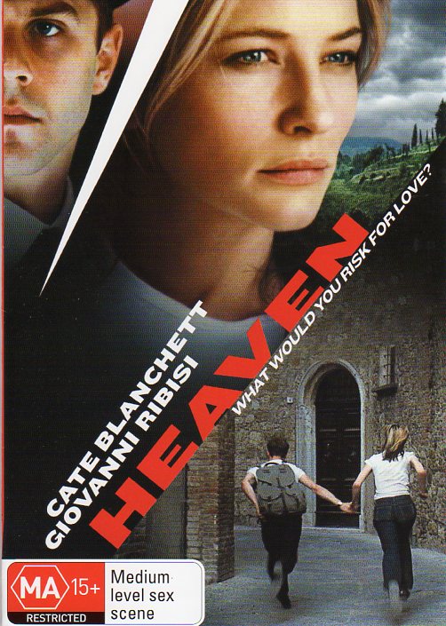 Cat. No. DVDM 1444: HEAVEN ~ CATE BLANCHETT / GIOVANNI RIBISI. ROADSHOW / MIRAMAX R-112179-9.