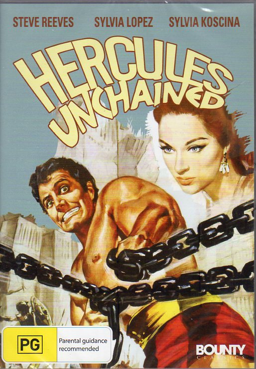 Cat. No. DVDM 1890: HERCULES UNCHAINED ~ STEVE REEVES / SYLVIA LOPEZ / SYLVIA KOSCINA. BOUNTY BF102: