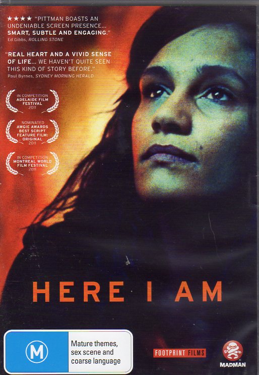 Cat. No. DVDM 1809: HERE I AM ~ SHAI PITTMAN / MARCIA LANGTON / QUINAIHO SCOTT / BRUCE CARTER. FOOTPRINT FILMS / MADMAN MMA8119.