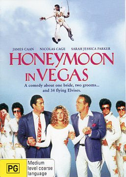 Cat. No. DVDM 1232: HONEYMOON IN VEGAS ~ JAMES CAAN / NICOLAS CAGE / SARAH JESSICA PARKER. MIRAMAX C-107807-9.