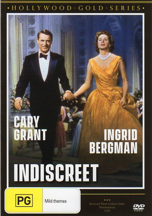 Cat. No. DVDM 1673: INDISCREET ~ CARY GRANT / INGRID BERGMAN. PARAMOUNT / SHOCK KAL5030.