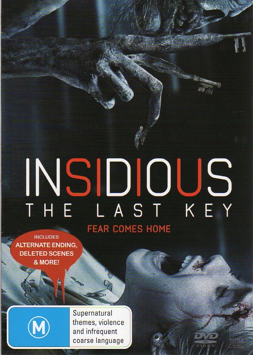 Cat. No. DVDM 1469: INSIDIOUS - THE LAST KEY ~ LIN SHAYE / ANGUS SAMPSON / LEIGH WANNELL. UNIVERSAL / SONY DH7275.