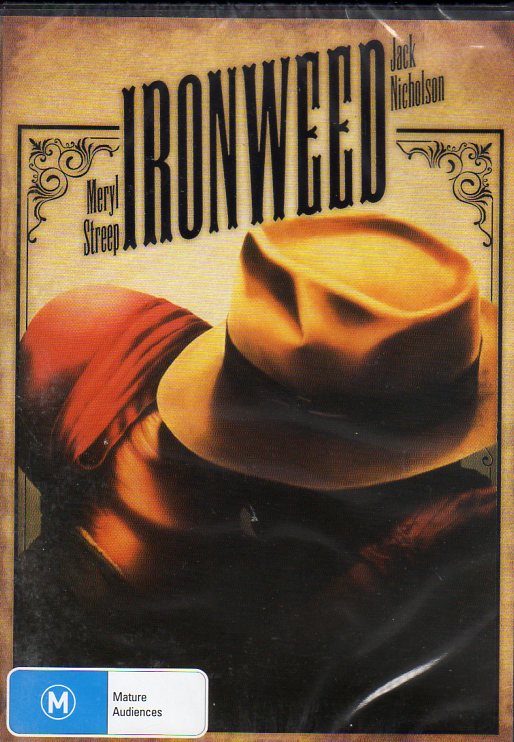 Cat. No. DVDM 1732: IRONWEED ~ JACK NICHOLSON / MERYL STREEP / CARROL BAKER / MICHAEL O'KEEFE. PARAMOUNT / SHOCK KAL5083.