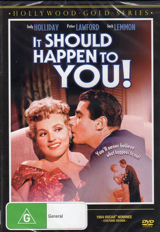 Cat. No. DVDM 1863: IT SHOULD HAPPEN TO YOU! ~ JUDY HOLLIDAY / PETER LAWFORD / JACK LEMMON. COLUMBIA / SHOCK KAL4544.