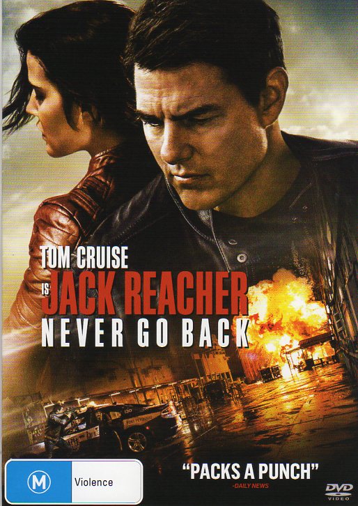 Cat. No. DVDM 1560: JACK REACHER - NEVER GO BACK ~ TOM CRUISE / COBIE SMULDERS. UNIVERSAL / PARAMOUNT D13875